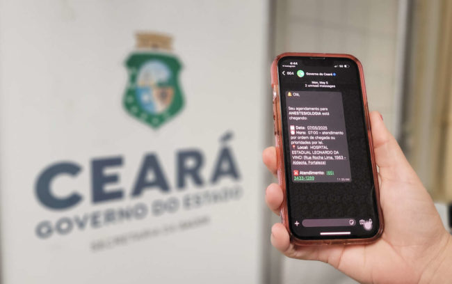 O Sistema de Saúde traz um ferramenta comum do cotidiano dos pacientes para que as pessoas não percam serviços agendados - (Foto: Governo do Ceará)