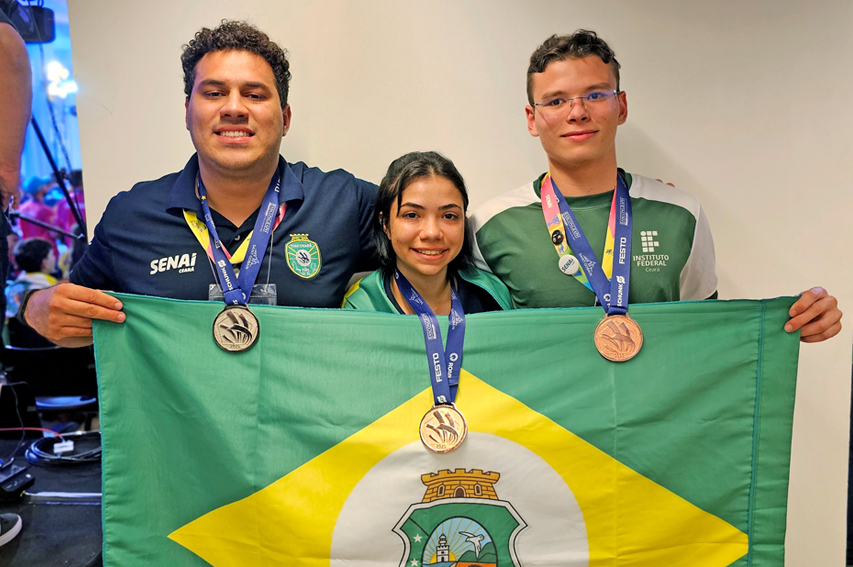 Senai Ceará conquista duas medalhas na WorldSkills Brasil 2025