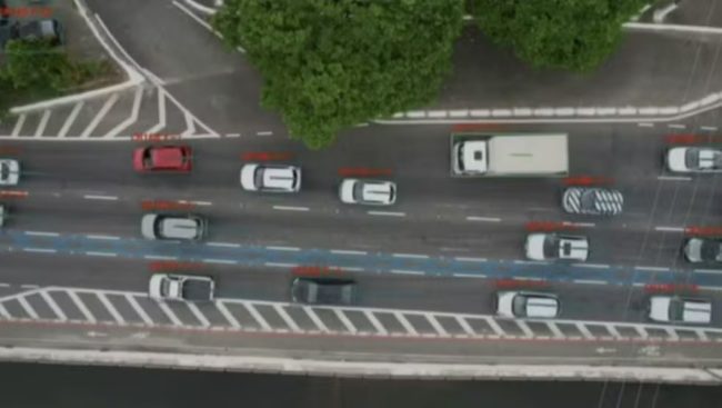 Faixas exclusivas para motocicletas começam a ser testadas em Fortaleza