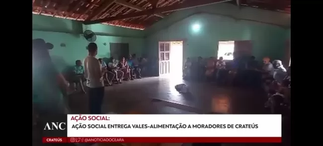 Vales-alimentação e repelentes foram doados aos moradores do interior do Ceará