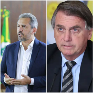 Não é a primeira vez que Elmano de Freitas critica Bolsonaro. No discurso de transição governamental, Elmano chamou o ex-presidente de omisso. (Fotos: José Wagner e Marcelo Corrêa)