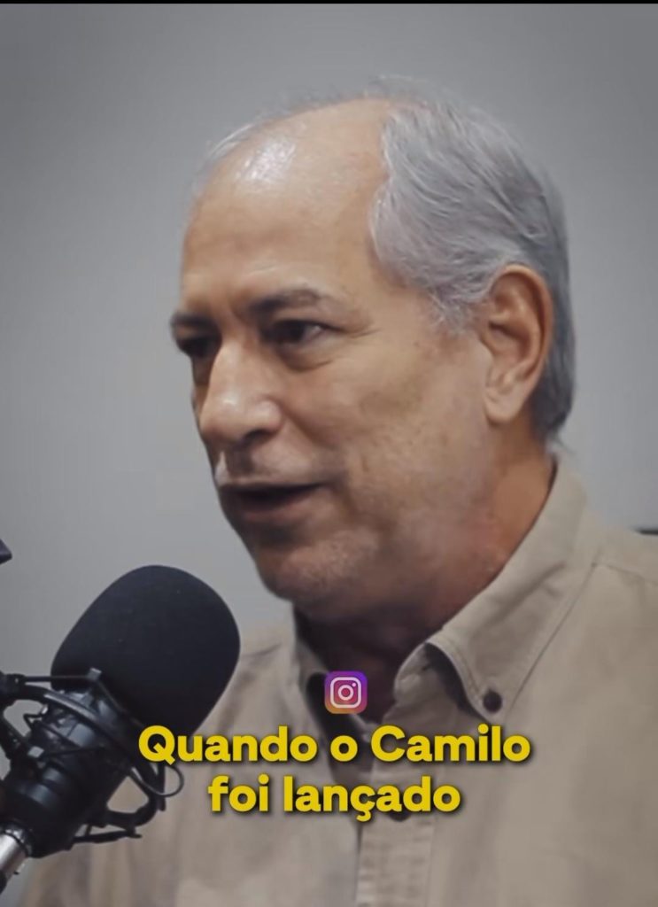 Segundo Ciro Gomes, ex-candidato à presidência da República, Camilo chegou a cogitar a desistência da candidatura - (Foto: Reprodução/Instagram)