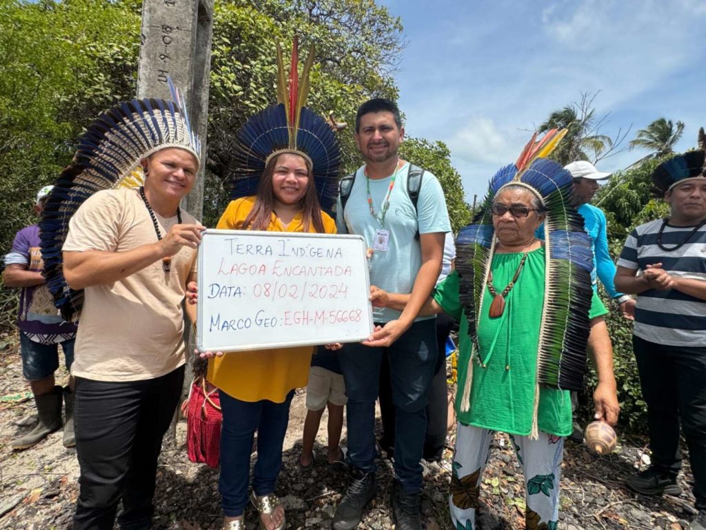 Implantação de marcos delimita territórios indígenas no Ceará