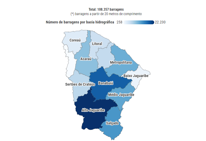 Mais de 107 mil barragens não são cadastradas no Ceará