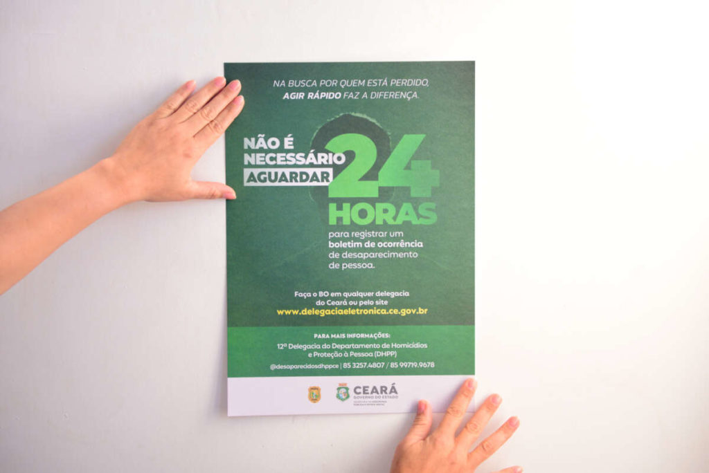 PCCE inicia campanha para facilitar registro de desaparecimento de pessoas