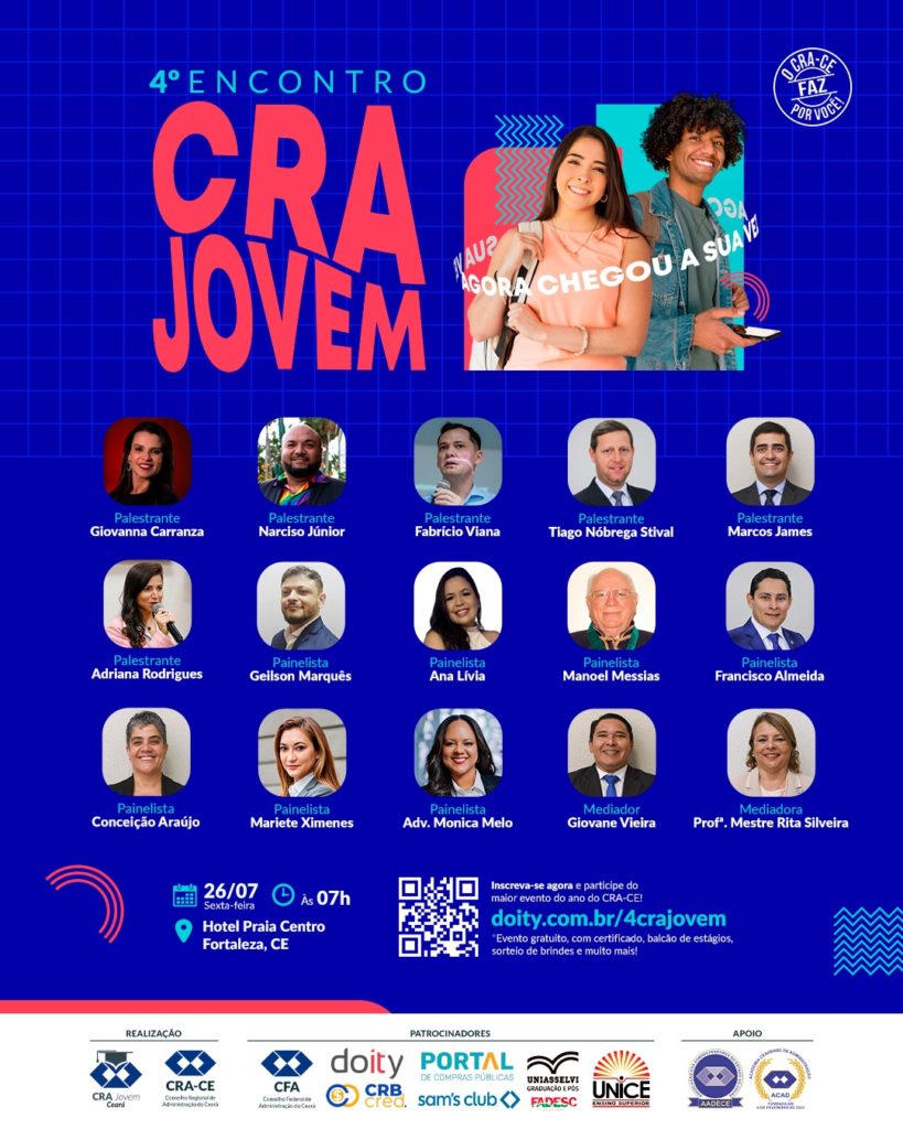 CRA Jovem 2024 reúne estudantes e profissionais em Fortaleza