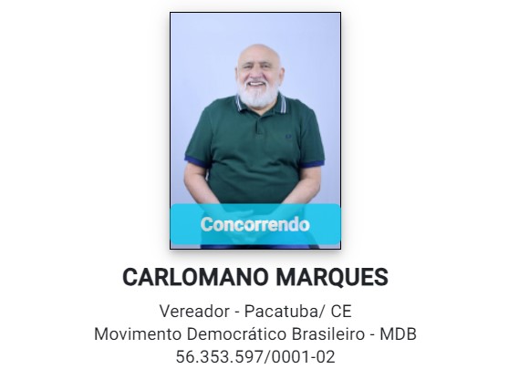 Após prisão, Carlomano se candidata a vereador em Pacatuba