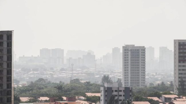 Fortaleza apresenta alto nível de partículas que pioram a qualidade do ar