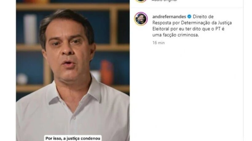 Após ligar PT a facção, direito de resposta de Evandro é publicado por André Fernandes