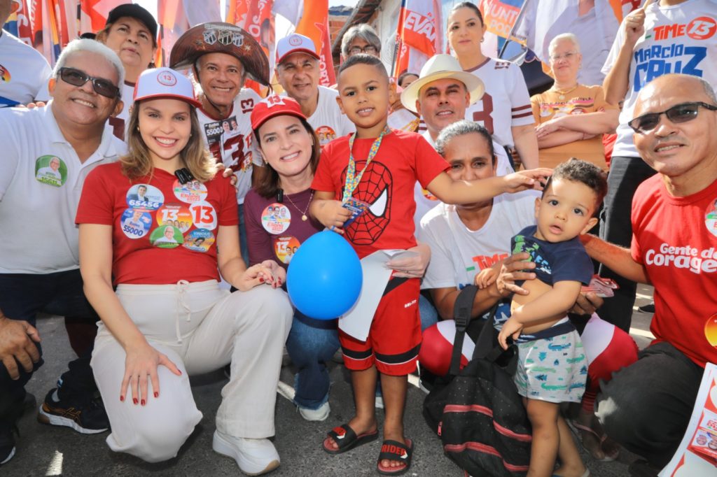 Gabriella Aguiar e Cristiane Leitão abordam primeira infância durante caminhada