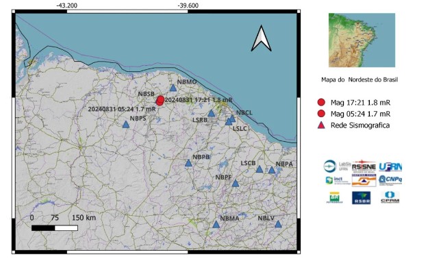 Sobral registra dois tremores de terra no fim de semana