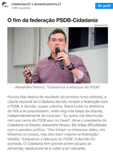 Federação PSDB-Cidadania chega ao fim