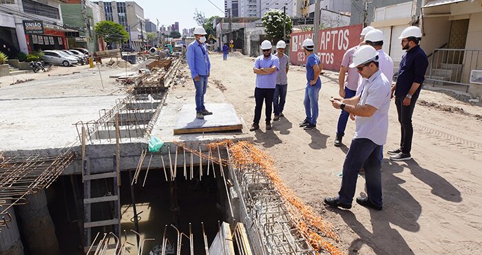 TCE Ceará acompanha reforma de drenagem na Heráclito Graça