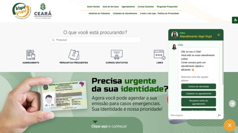 Assistente virtual facilita o acesso aos serviços do Vapt Vupt