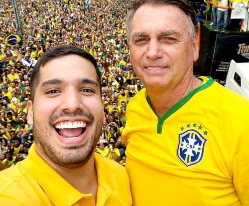 Bolsonaro cita André Fernandes como figura política consolidada na renovação da Direita no Ceará e no Nordeste - (Foto: Reprodução)