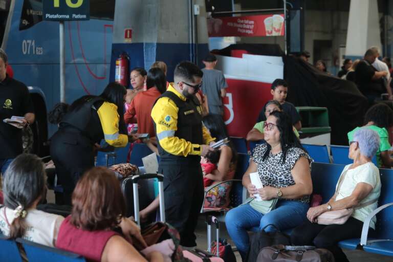 Detran reforça uso de cinto de segurança nas rodoviárias