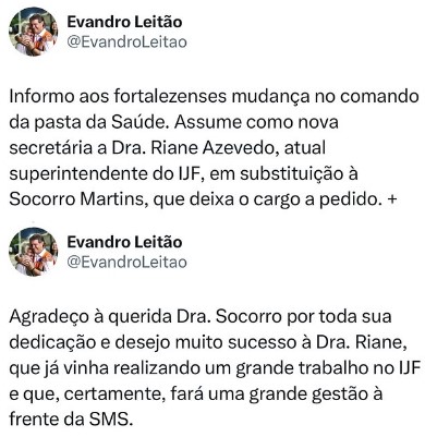 Riane Azevedo é a nova secretária da Saúde de Fortaleza