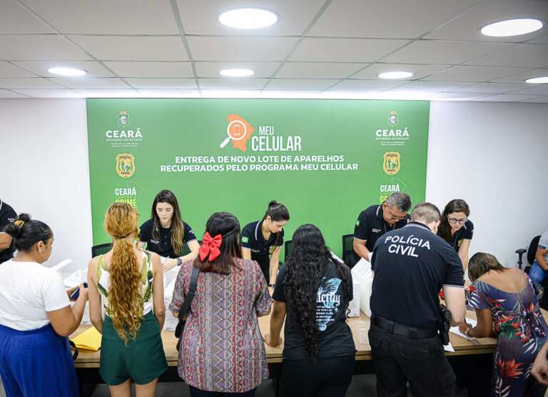 Ceará recupera mais de 8 mil celulares com o programa Meu Celular