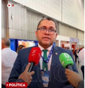 Presidente da UVC, Samuel destacou a importância de uma união bem projetada para que a qualidade da gestão pública reverbere na população - (Foto: REDE ANC)