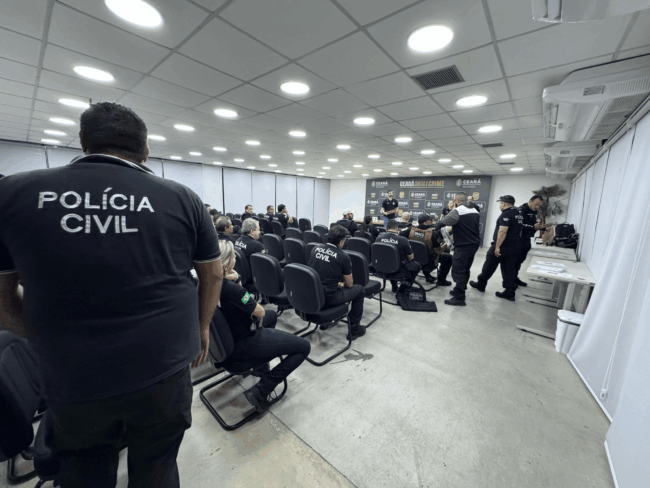 Em maio deste ano, a Polícia Civil cumpriu operações para investigar o golpe do advogado falso em cinco cidades do Ceará - (Foto: PCCE)