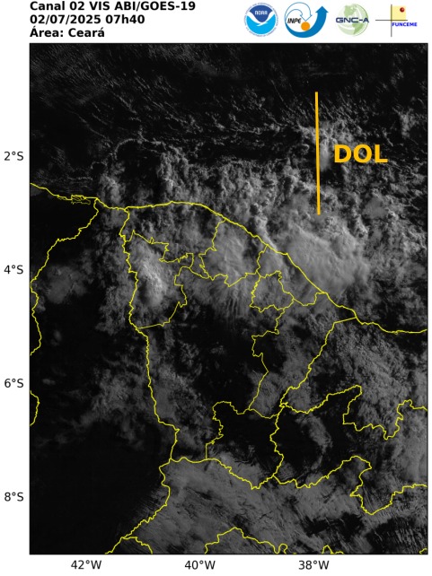 Ceará tem sol entre nuvens e chuvas isoladas até sexta-feira 