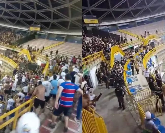 Torcidas Organizadas podem ser banidas, Ministério Público sugere medida por tempo indeterminado após a confusão registrada no futsal - (Foto: Reprodução)