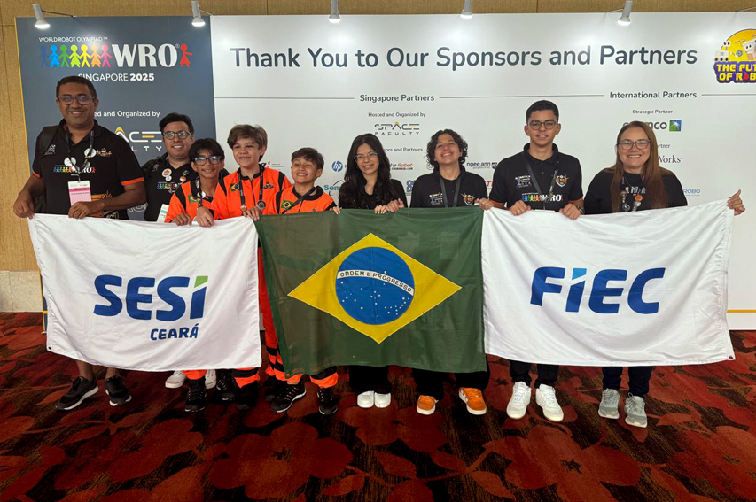 Robótica do Ceará se destaca em competição mundial com medalha inédita