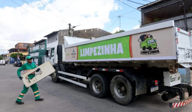 Confira as rotas do caminhão Limpezinha em Fortaleza até 24 de janeiro