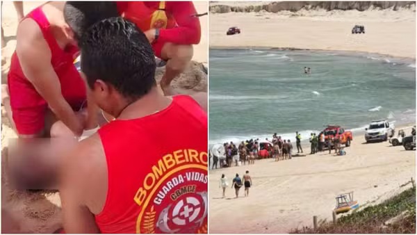 Idoso morre após se afogar na praia de Canoa Quebrada, em Aracati