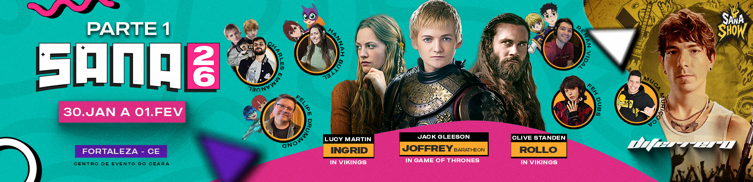 Sana 2026 confirma atores de Game of Thrones e Vikings