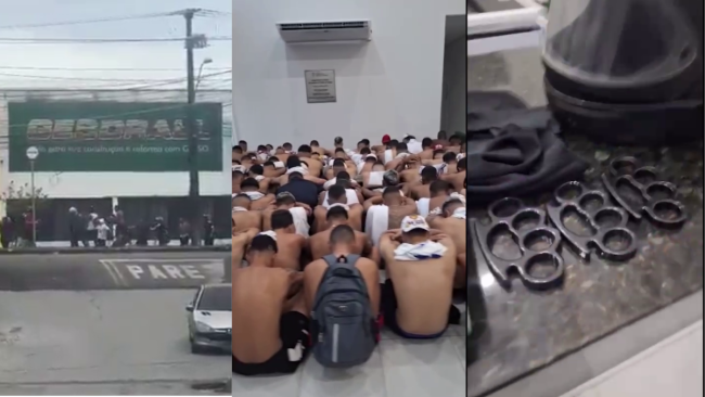 Além do entorno da Arena Castelão, a violência no clássico foi registrada em diversos outros bairros de Fortaleza - (Foto: Reprodução)