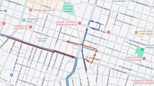 Carnaval altera trânsito e itinerários de ônibus na Av. Domingos Olímpio