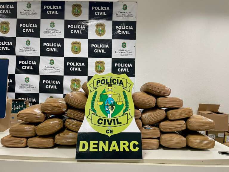 Dupla é presa com 33 kg de skunk ocultos em eletrodomésticos