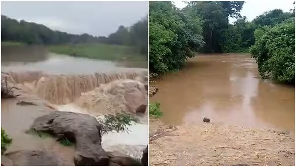 Chuvas intensas fazem barragem e rio transbordarem em Tauá