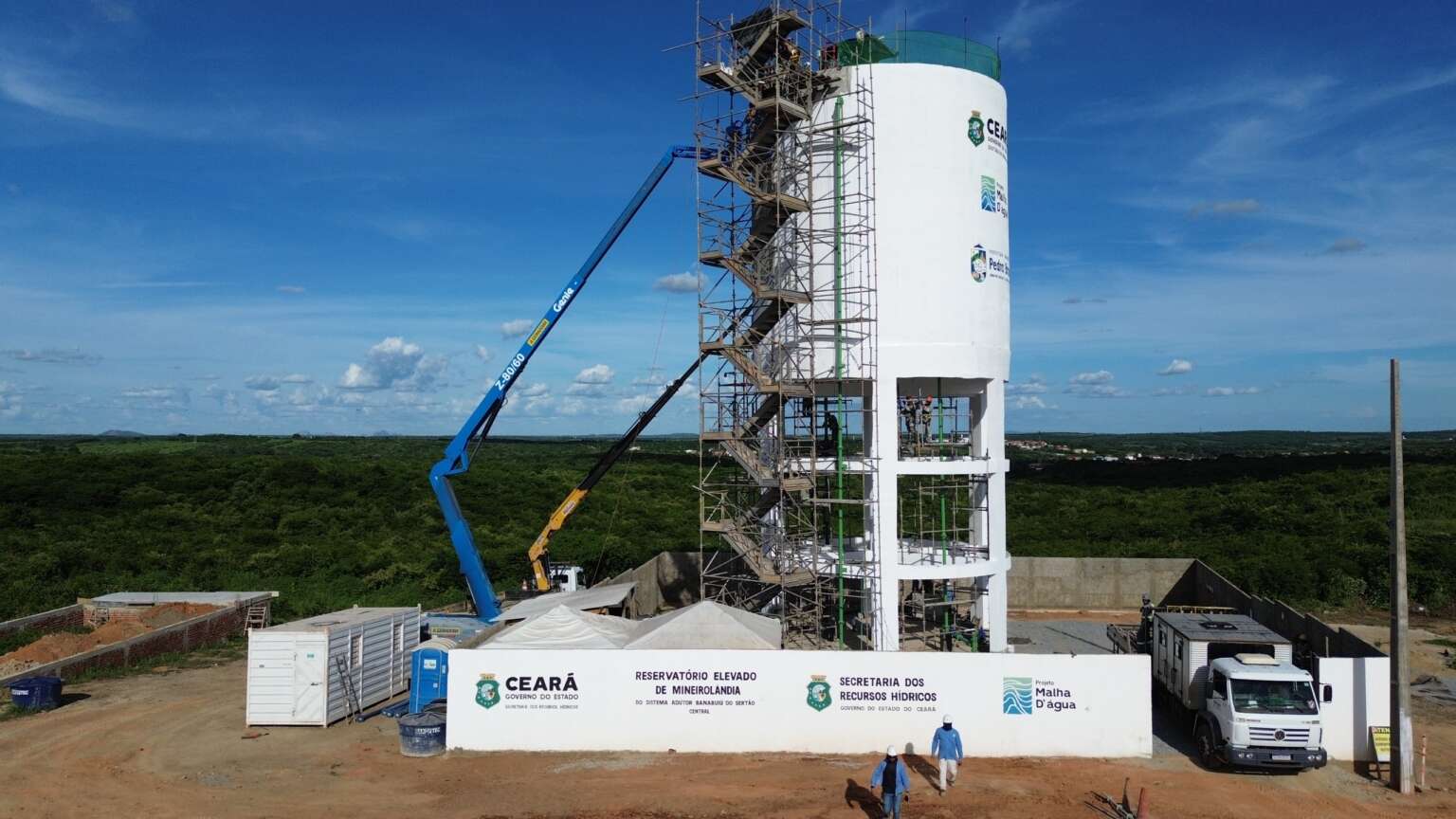 A obra foi entregue em Pedra Branca seis meses antes do prazo previsto pela Secretaria de Recursos Hídricos do Ceará - (Foto: Reprodução/SRH)