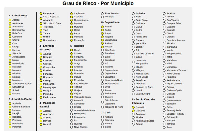 O aviso é válido até às 10h da próxima quarta, dia 28 de abril Nesta segunda-feira, foram registradas chuvas em 101 municípios do Ceará - Foto: Reprodução