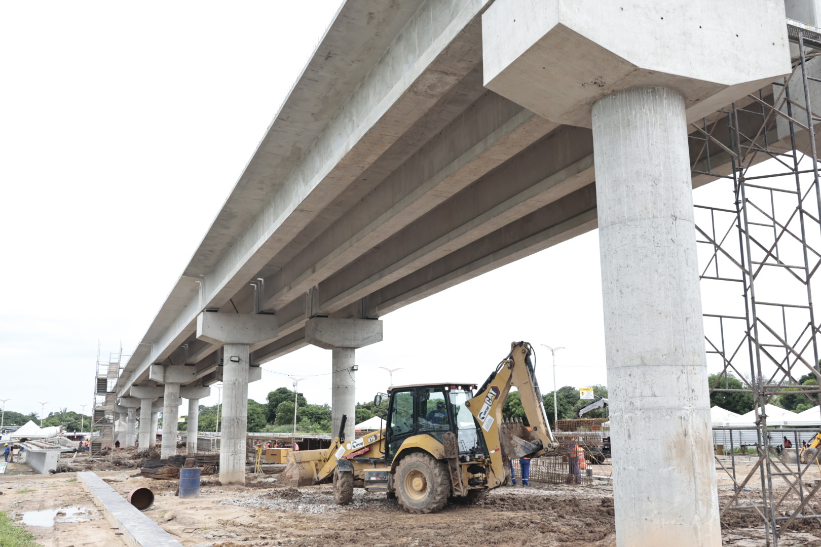 Obras do VLT Aeroporto-Castelão avançam com investimentos de R$ 180 milhões