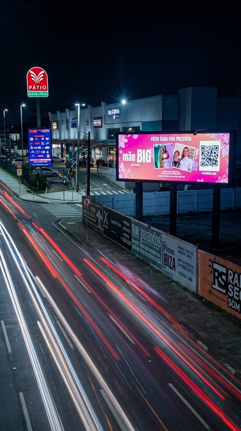 Painéis de LED em Fortaleza exibem homenagens de Dia das Mães