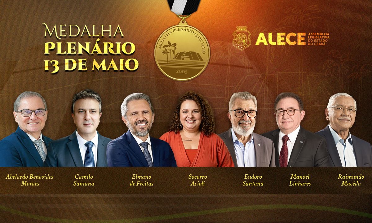 Principal honraria da Alece será concedida a sete personalidades cearenses