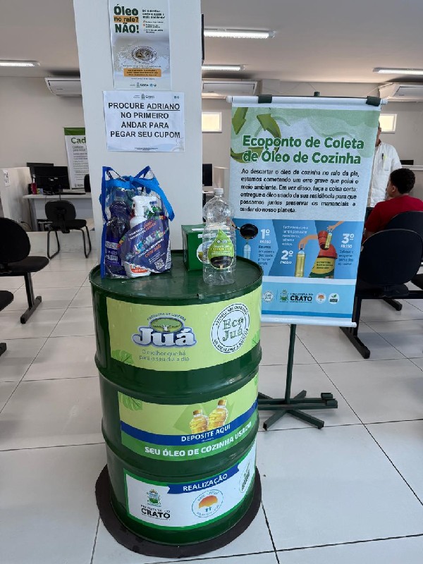 Campanha de doação de óleo usado entra na reta final no Crato
