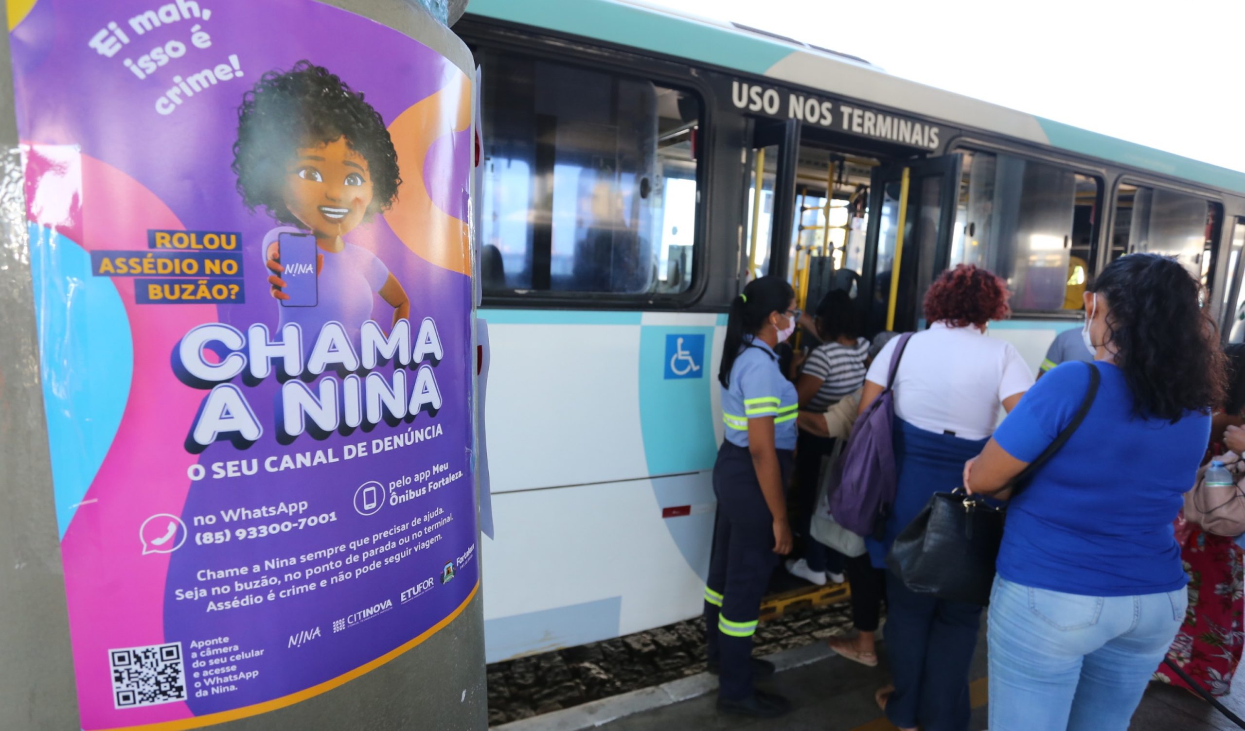 Super Nina atende 30 mulheres vítimas de violência em ônibus da Capital
