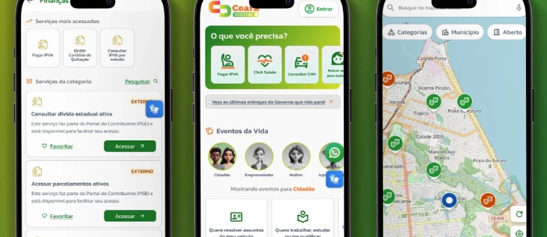 Ceará Digital reformula serviços digitais e inclui mapa de equipamentos públicos