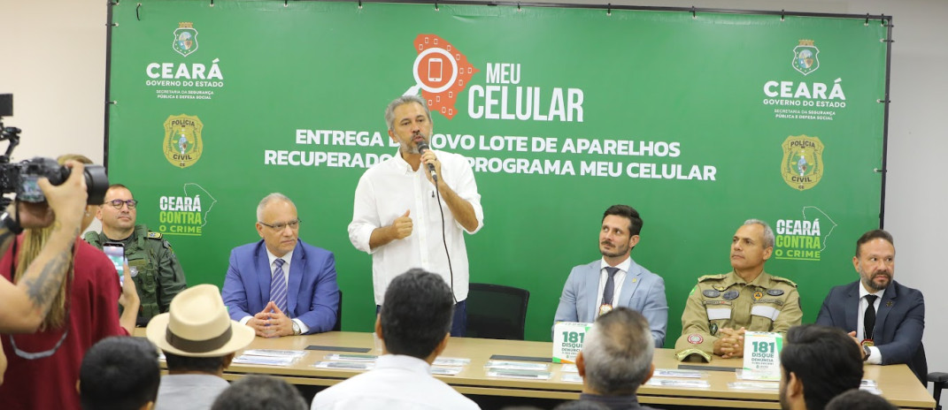 Ceará reduz em 52,4% os roubos de celulares no primeiro semestre de 2026