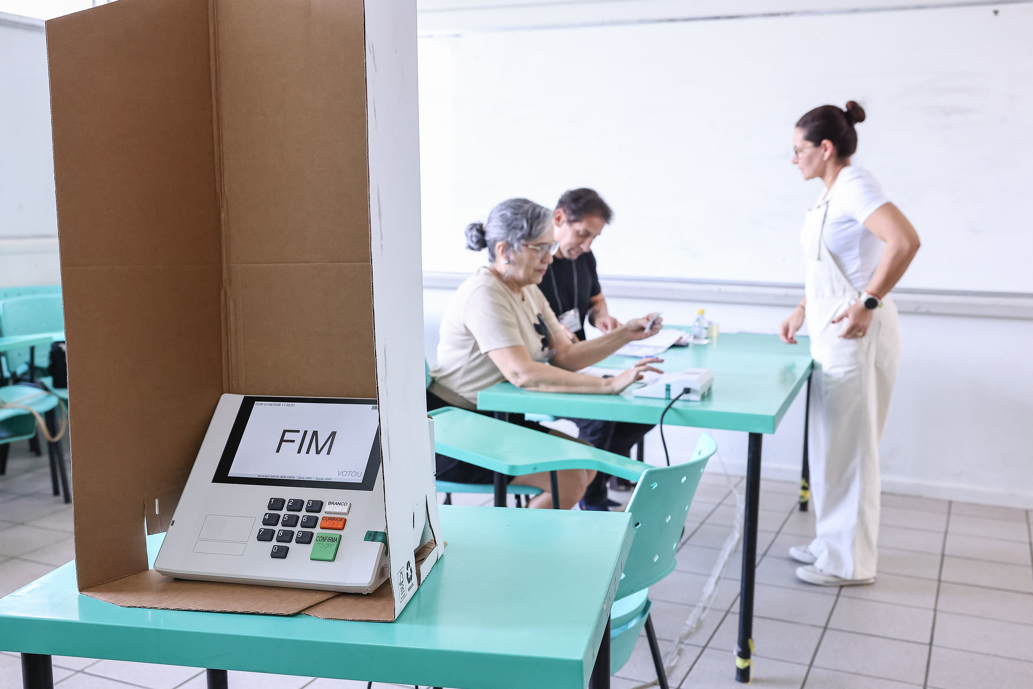 Votação nas eleições suplementares de Roraima - 21/06/2026