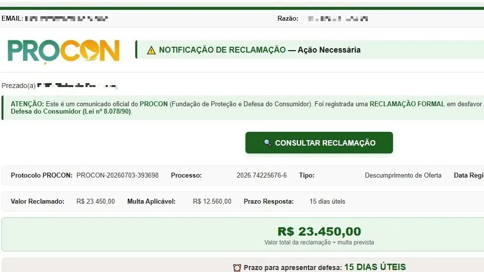 Procon Ceará orienta empresas após fraude com falsas notificações de multa