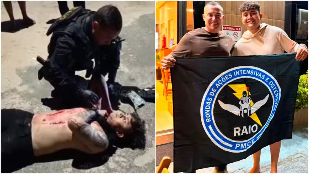 PM salva motociclista ferido no pescoço após tentativa de latrocínio em Caucaia