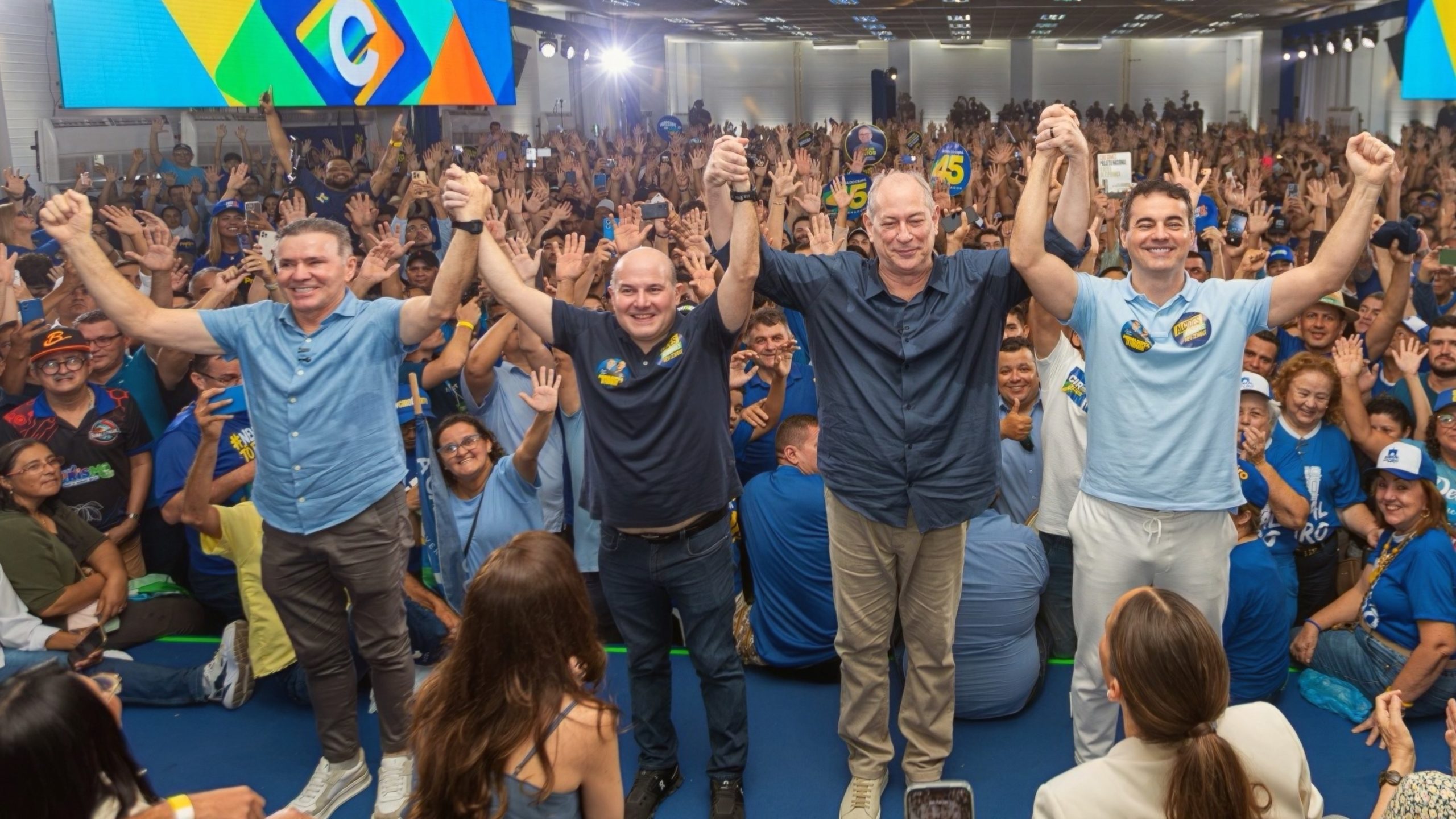 Convenção do PSDB em Fortaleza, oficializando a candidatura de Ciro Gomes ao governo do Ceará | Foto: Reprodução/Redes Sociais