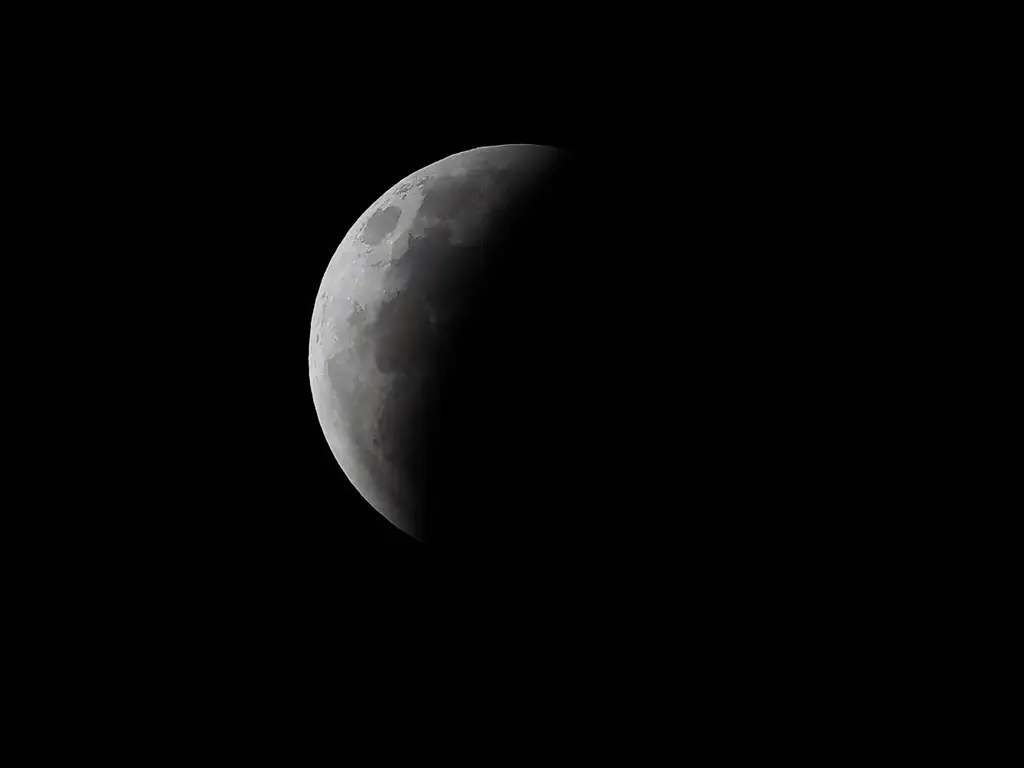 Eclipse lunar parcial | Foto: Reprodução - Paulo Pinto/Agência Brasil