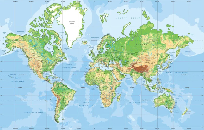 ONU aprova novo mapa-múndi que mostra tamanho real dos países