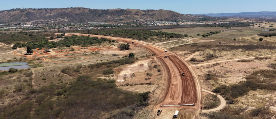 Obras do Anel Viario Cariri | Foto: Reprodução - Ascom/Superitendência de Obras Públicas do Ceará